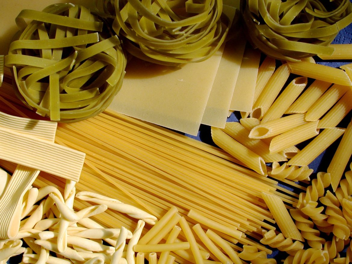 Pasta ein wichtiger Bestanbdteil der Mittelmeerküche. Vielseitig und weltweit beliebt.